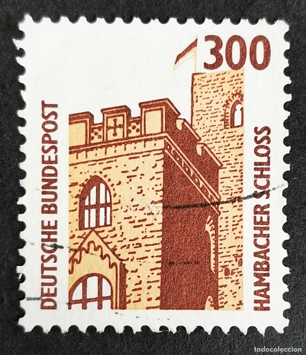 Sellos: Sello Alemania R. Federal 1988, Castillo de Hambach, 300 Pf. Michel: DE 1348Au