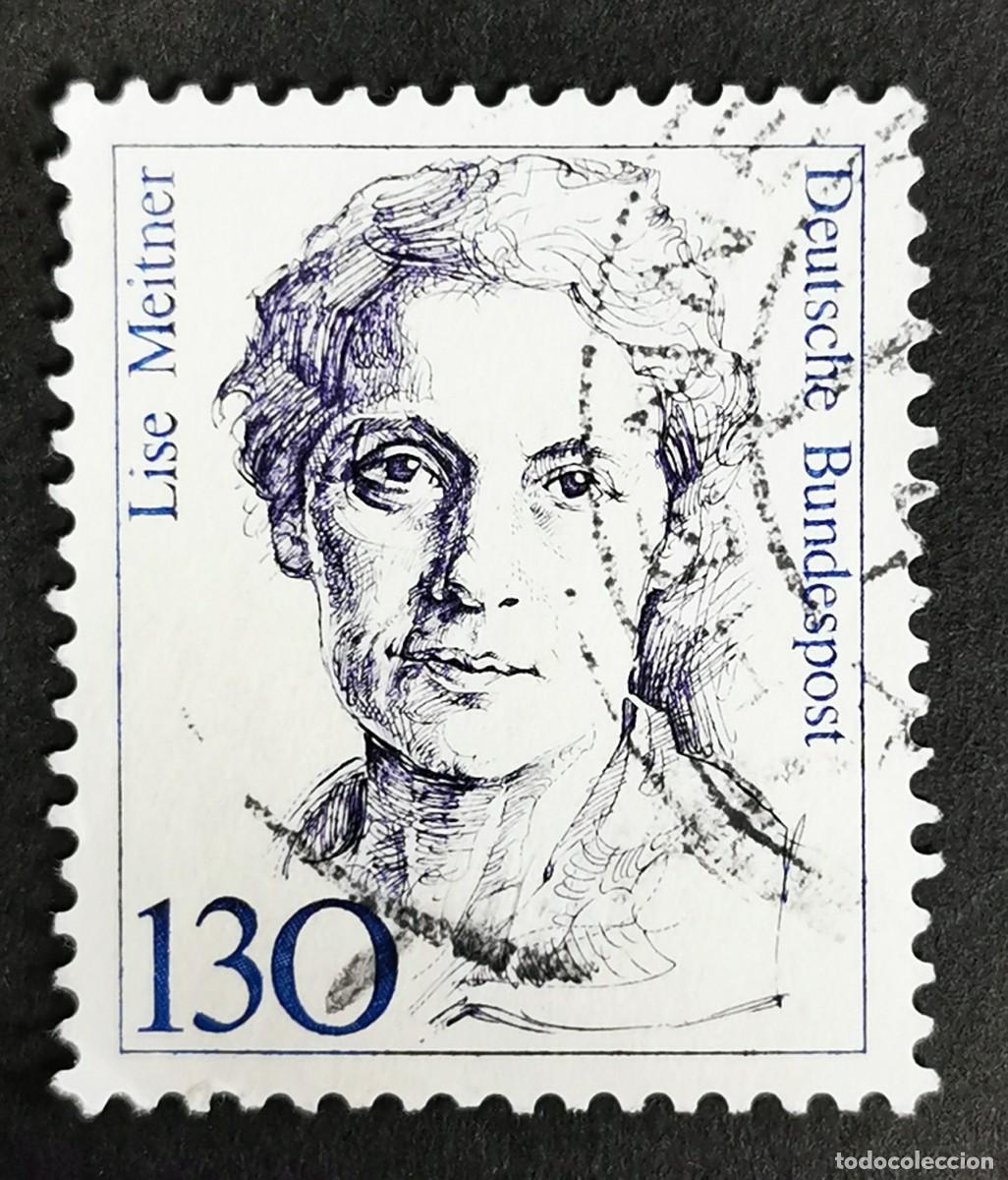 Sellos: Sello Alemania R. Federal 1988, Mujeres alemana: Lise Meitner (1878-1968) , 130 Pf. Michel: DE 1366