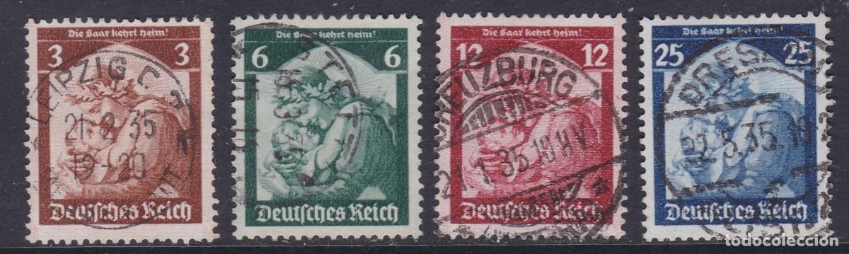 Sellos: Alemania Imperio 1935 - Serie completa usada Yvert n&ordm; 524/527&ordm;