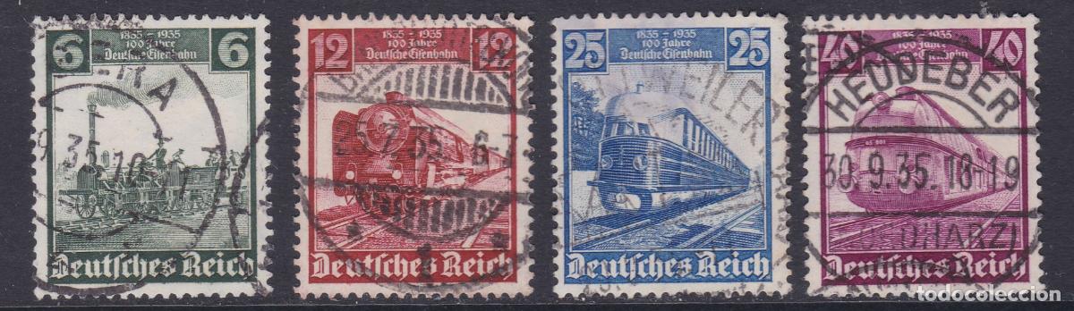 Sellos: Alemania Imperio 1935 - Serie completa usada Yvert n&ordm; 539/542&ordm;