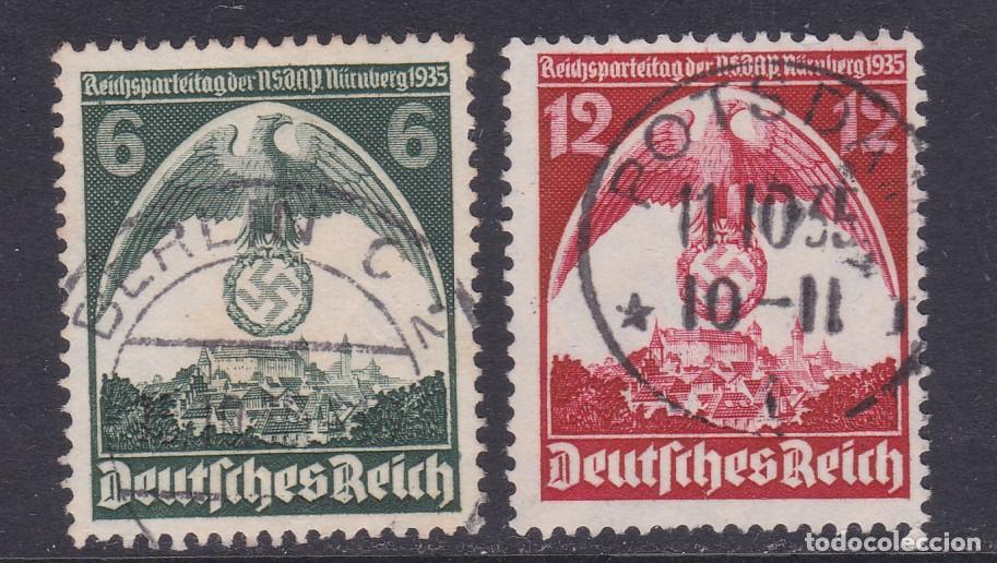 Sellos: Alemania Imperio 1935 - Serie completa usada Yvert n&ordm; 545/546&ordm;