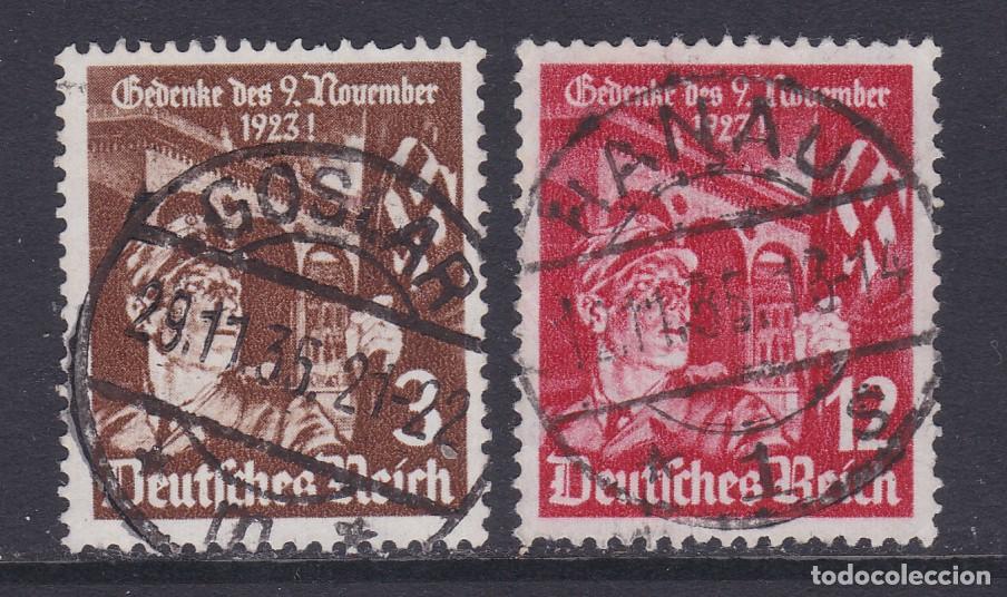 Sellos: Alemania Imperio 1935 - Serie completa usada Yvert n&ordm; 577/558&ordm;