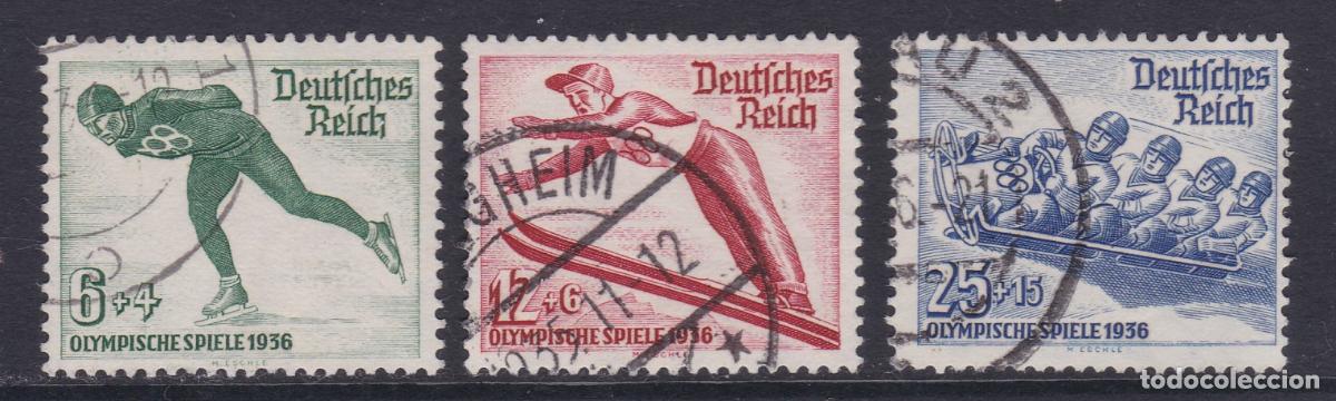 Sellos: Alemania Imperio 1935 - Serie completa usada Yvert n&ordm; 579/561&ordm;