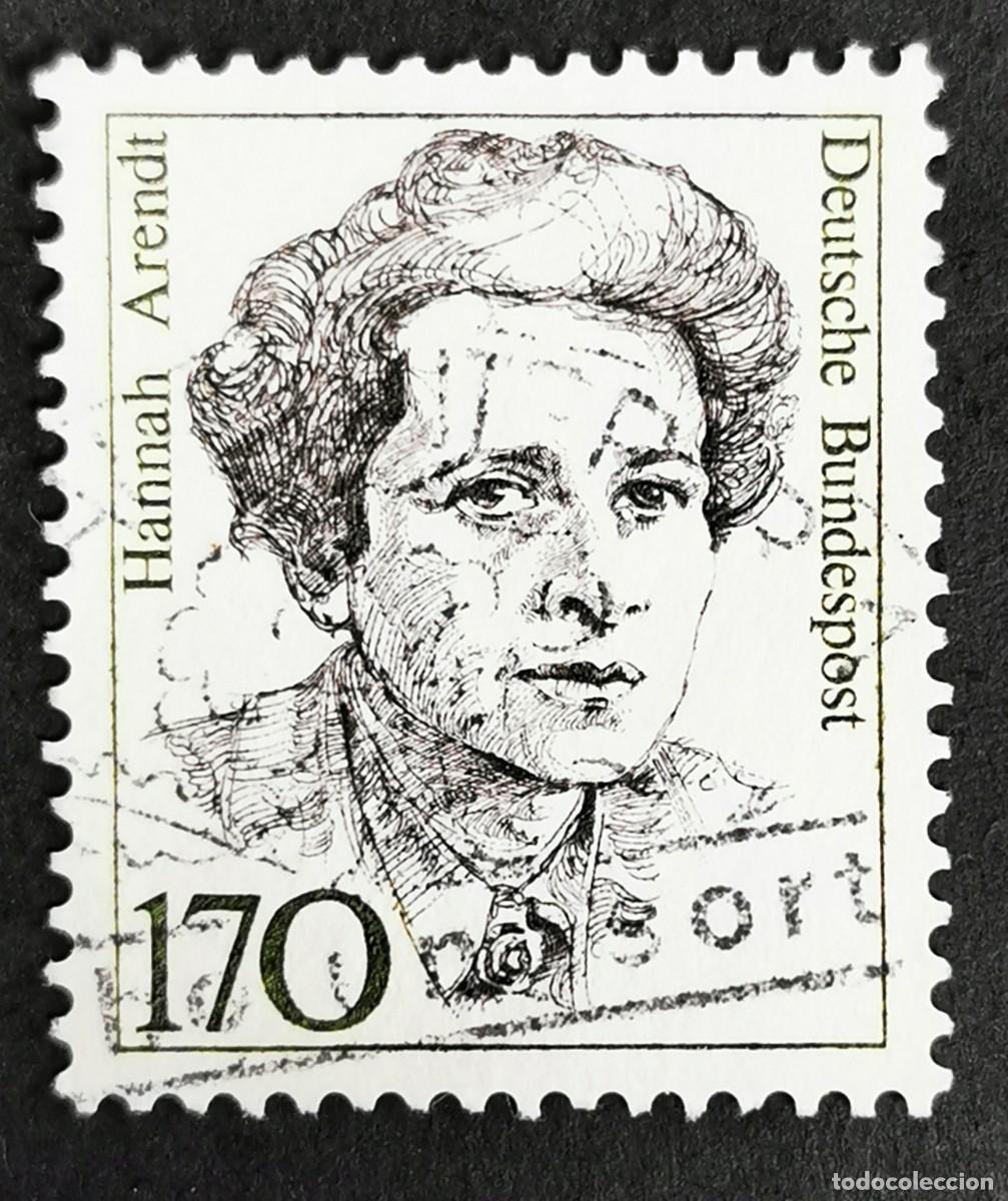 Sellos: Sello Alemania R. Federal 1988, Mujeres alemana: Hannah Arendt (1906-1975), 170 Pf. Michel: DE 1391