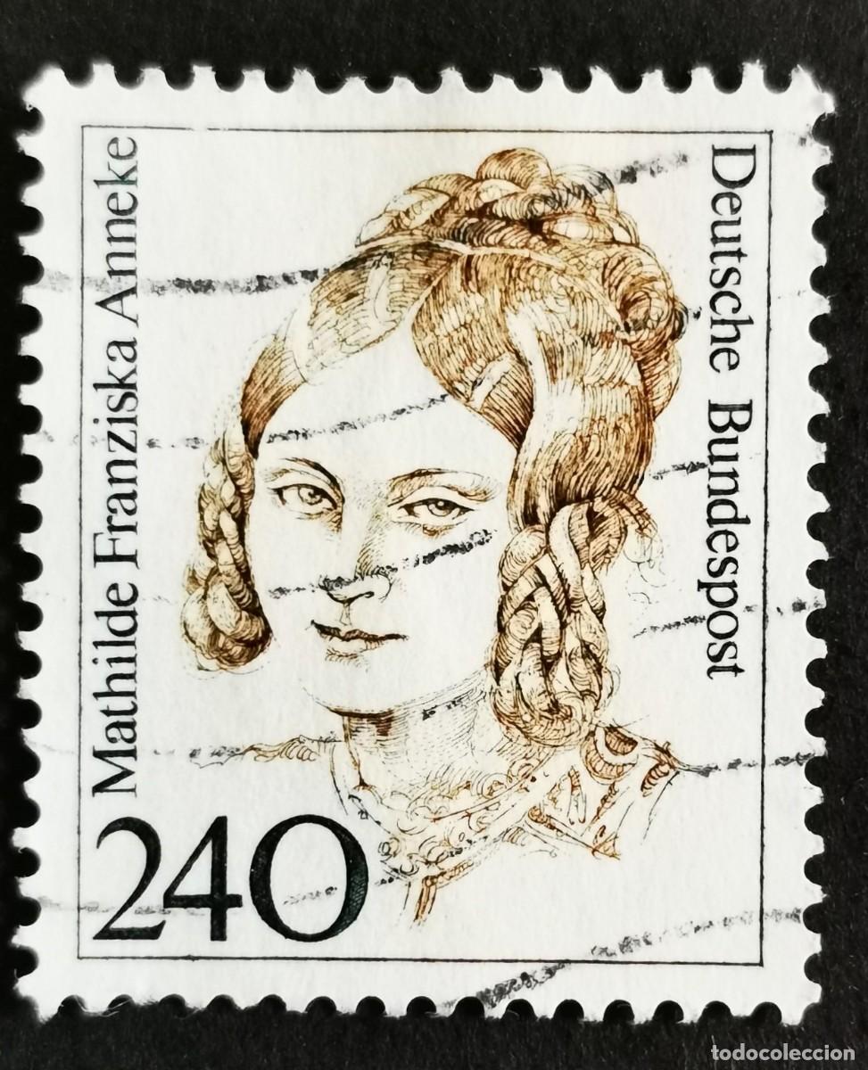 Sellos: Sello Alemania R. Federal 1988, Mujeres alemana: Mathilde Franziska Anneke , 240 Pf. Michel: DE 1392