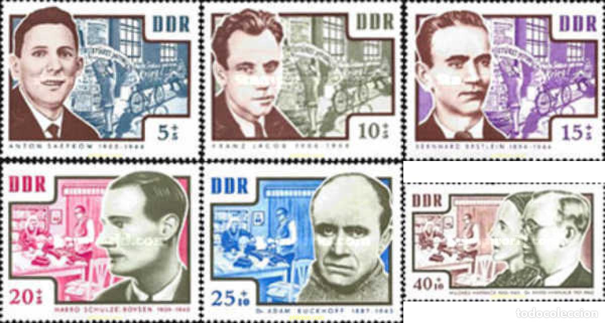 Sellos: 150597 MNH ALEMANIA DEMOCRATICA 1964 HOMENAJE A LAS VICTIMAS DEL NAZISMO