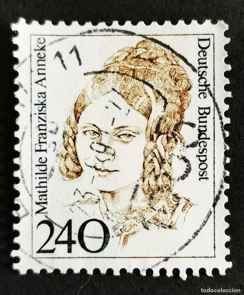 Sellos: Sello Alemania R. Federal 1988, Mujeres alemana: Mathilde Franziska Anneke , 240 Pf. Michel: DE 1392