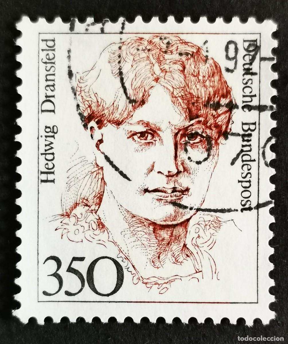 Sellos: Sello Alemania R. Federal 1988, Mujeres alemana: Hedwig Dransfeld , 350 Pf. Michel: DE 1393
