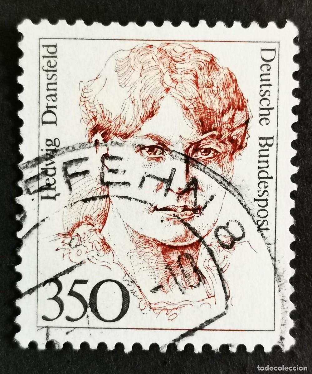 Sellos: Sello Alemania R. Federal 1988, Mujeres alemana: Hedwig Dransfeld , 350 Pf. Michel: DE 1393