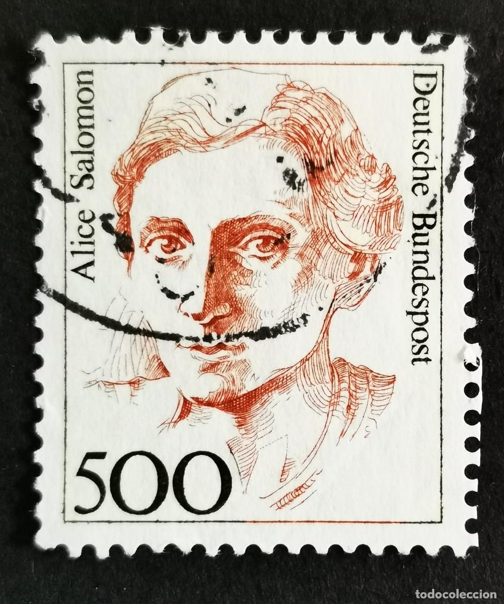 Sellos: Sello Alemania R. Federal 1989, Mujeres alemana: Alice Salomon 1872-1948 , 500 Pf. Michel: DE 1397