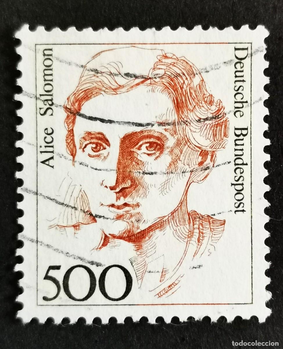 Sellos: Sello Alemania R. Federal 1989, Mujeres alemana: Alice Salomon 1872-1948 , 500 Pf. Michel: DE 1397