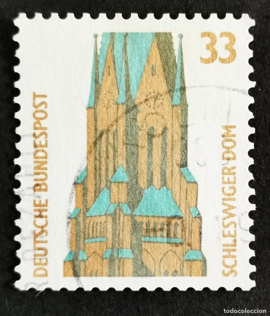Sellos: Sello Alemania R. Federal 1989, Catedral de San Pedro, Schleswig , 33 Pf. Michel: DE 1399Au