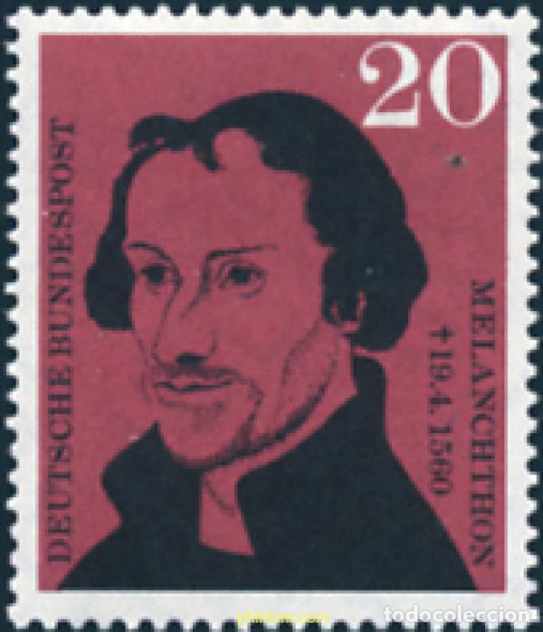 Sellos: 150074 MNH ALEMANIA FEDERAL 1960 4 CENTENARIO DE LA MUERTE DEL HUMANISTA Y REFORMADOR PHILIPP SCHWA