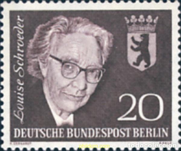 Sellos: 130995 MNH ALEMANIA. Berl&iacute;n 1961 LOUISE SCHROEDER