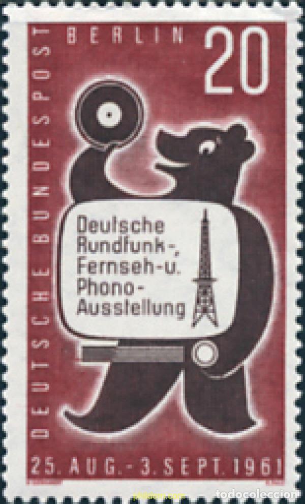 Sellos: 130998 MNH ALEMANIA. Berl&iacute;n 1961 EXPOSICION FONO-RADIO-TELEVISION