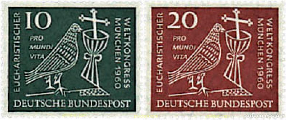 Sellos: 64896 MNH ALEMANIA FEDERAL 1960 37 CONGRESO EUCARISTICO INTERNACIONAL