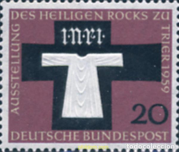 Sellos: 150071 MNH ALEMANIA FEDERAL 1959 EXPOSICION DE LA TUNICA SANTA EN TRIER