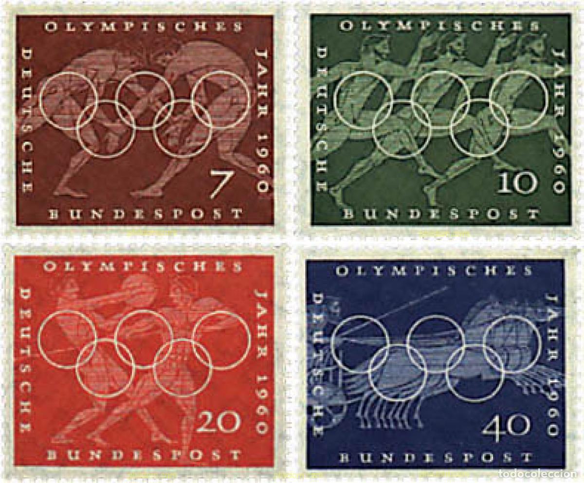 Sellos: 64898 MNH ALEMANIA FEDERAL 1960 17 JUEGOS OLIMPICOS VERANO ROMA 1960