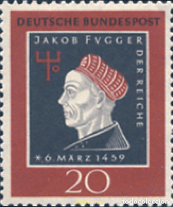 Sellos: 150066 MNH ALEMANIA FEDERAL 1959 5 CENTENARIO DEL NACIMIENTO DE JAKOB FUGGER