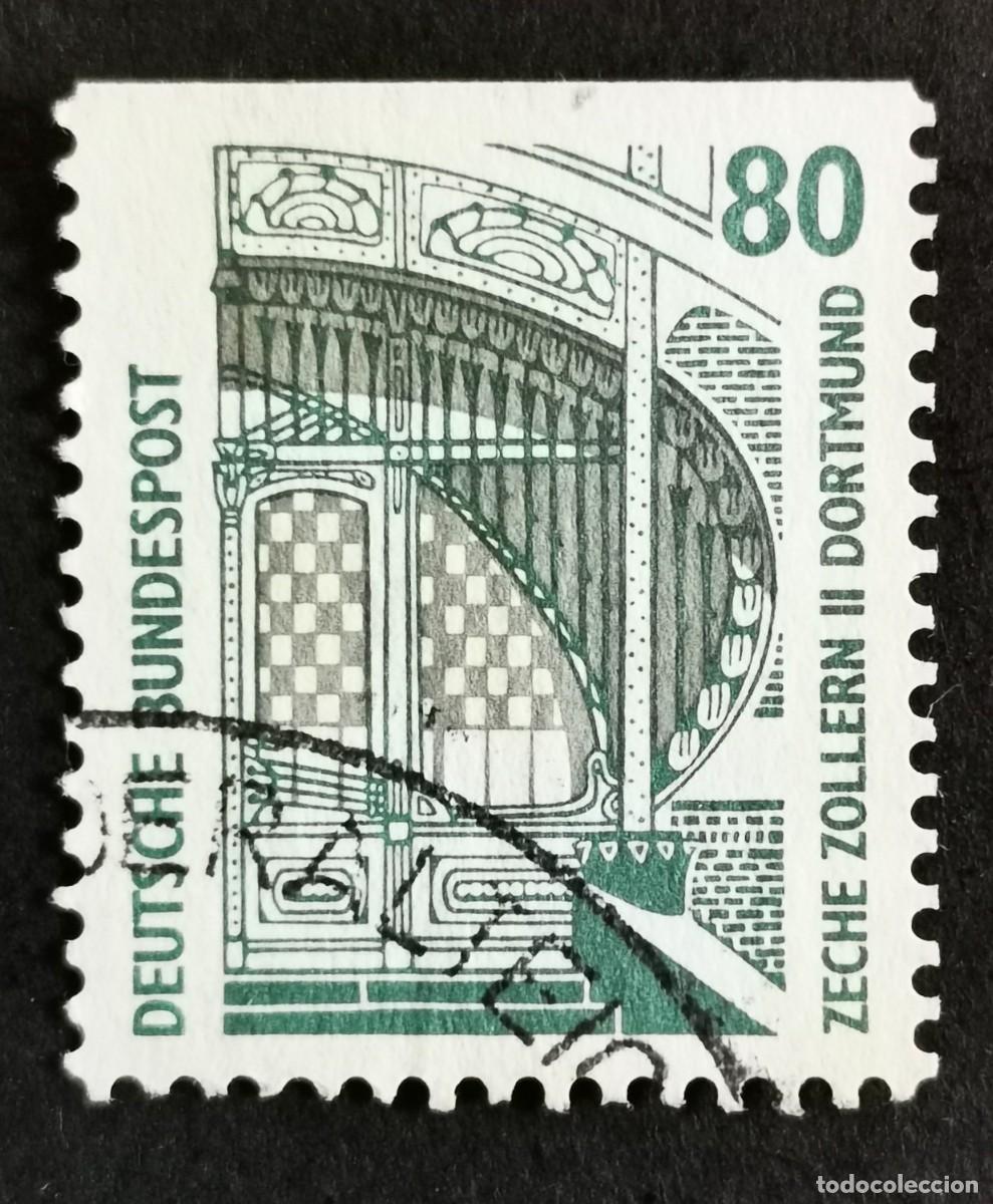 Sellos: Sello Alemania R. Federal 1990, Museo Industrial Mina Zollern II Dortmund, 80 Pf. Michel: DE 1342Cv