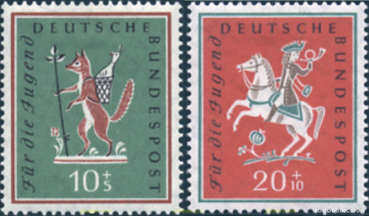 Sellos: 64885 MNH ALEMANIA FEDERAL 1958 A BENEFICIO DE LOS VIAJES JUVENILES