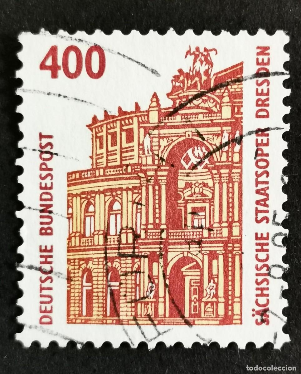 Sellos: Sello Alemania R. Federal 1991, Teatro de la &Oacute;pera Semper, Dresde, 400 Pf. Michel: DE 1562u