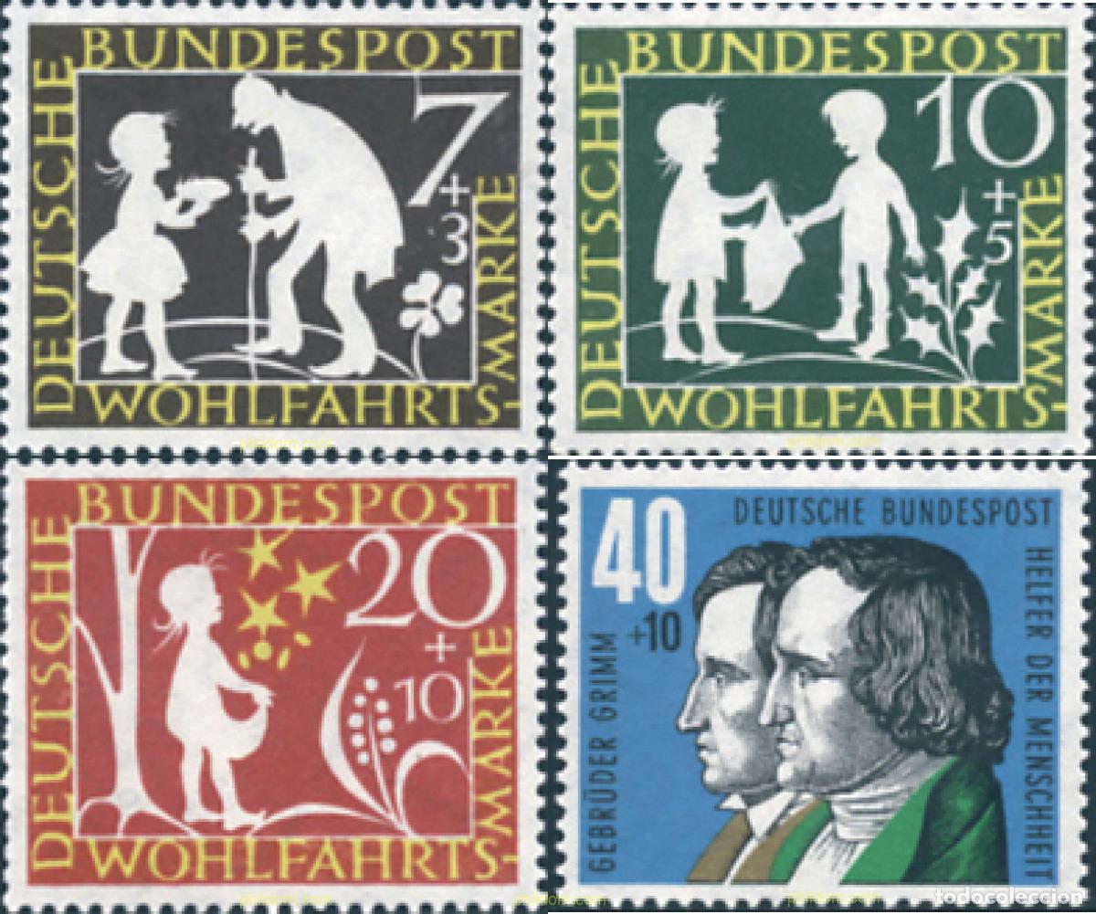 Sellos: 105987 MNH ALEMANIA FEDERAL 1959 CUENTO DE LOS HERMANOS GRIMM