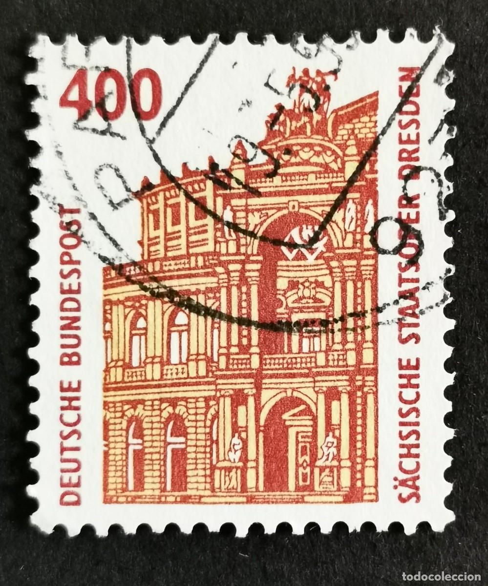 Sellos: Sello Alemania R. Federal 1991, Teatro de la &Oacute;pera Semper, Dresde, 400 Pf. Michel: DE 1562u