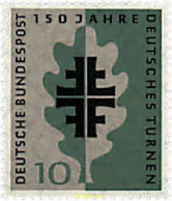 Sellos: 64883 MNH ALEMANIA FEDERAL 1958 150 ANIVERSARIO DE LOS FESTIVALES DE GIMNASIA