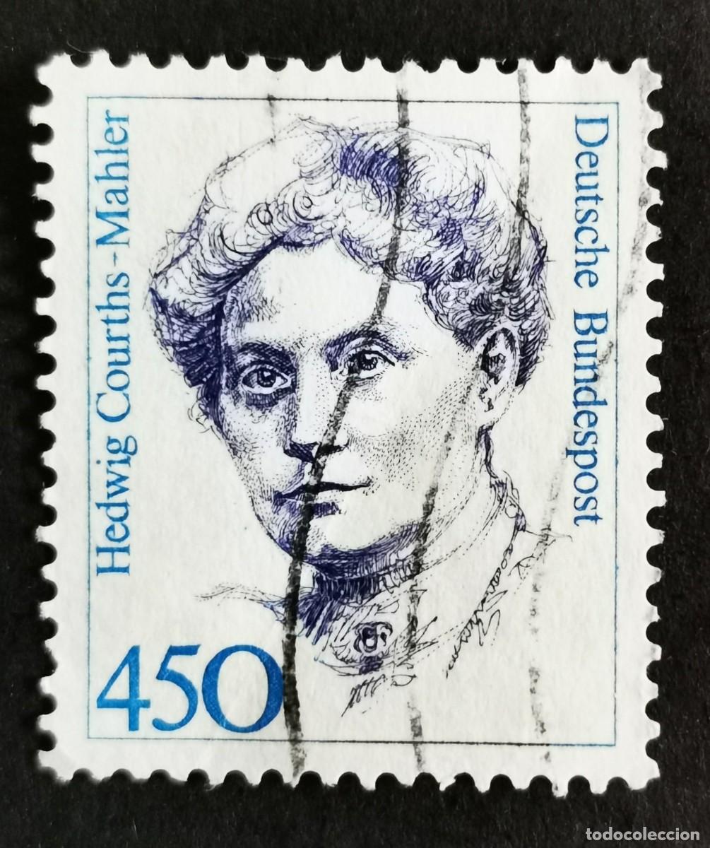 Sellos: Sello Alemania R. Federal 1992, Mujeres alemanas: Hedwig Courths-Mahler, 450 Pf. Michel: DE 1614