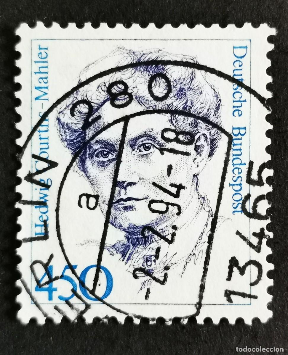 Sellos: Sello Alemania R. Federal 1992, Mujeres alemanas: Hedwig Courths-Mahler, 450 Pf. Michel: DE 1614