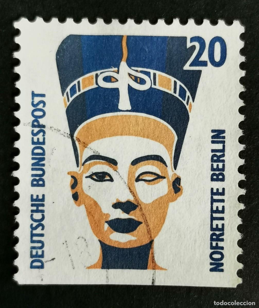 Sellos: Sello Alemania R. Federal 1993, Cabeza de Nefertiti, Museo de Berl&iacute;n, 20 Pf. Michel: DE 1398Dv