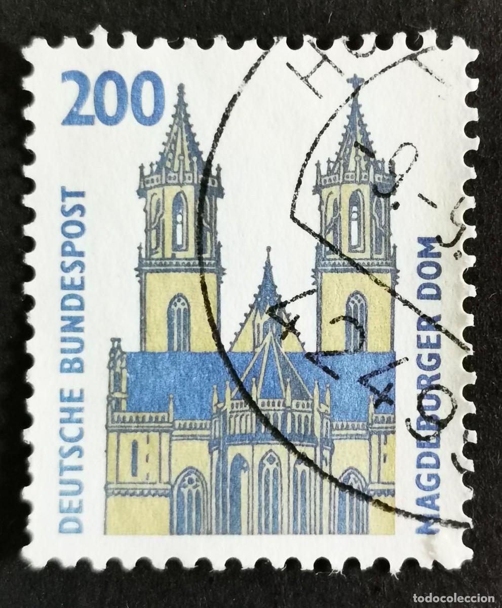 Sellos: Sello Alemania R. Federal 1993, Catedral de Magdeburgo, 200 Pf. Michel: DE 1665