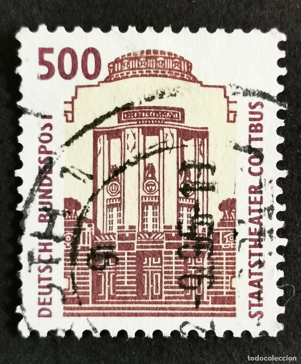 Sellos: Sello Alemania R. Federal 1993, Teatro Estatal de Cottbus, 500 Pf. Michel: DE 1679