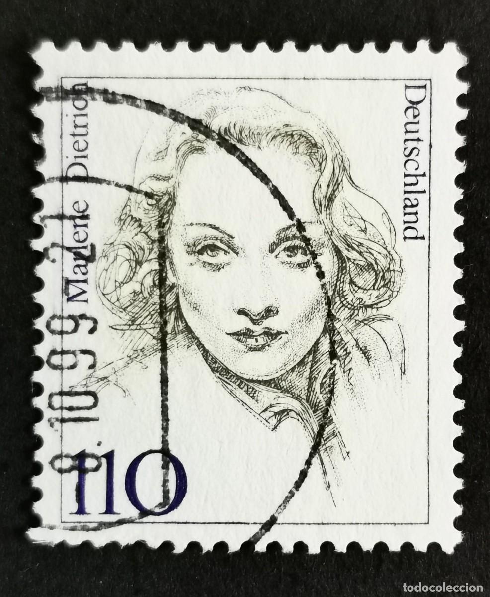 Sellos: Sello Alemania R. Federal 1997, Mujeres alemanas: Marlene Dietrich, 110 Pf. Michel: DE 1939