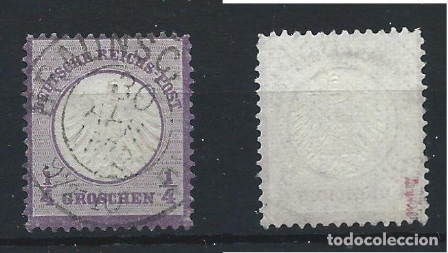 Sellos: Allemagne Empire N&deg;1 Obl (FU) 1872 - Blason