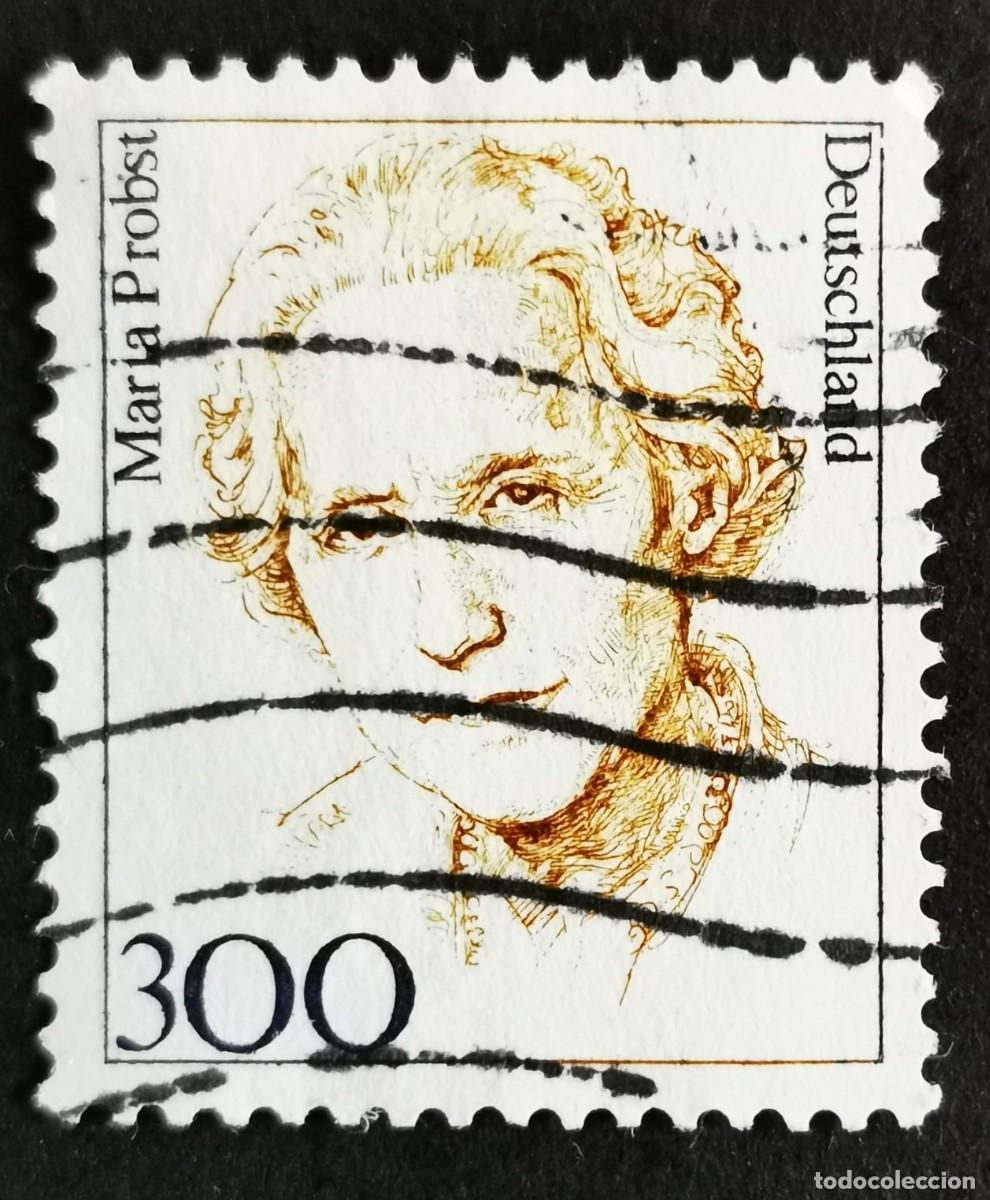 Sellos: Sello Alemania R. Federal 1997, Mujeres alemanas: Mar&iacute;a Probst (1902-1967), 300 Pf. Michel: DE 1956