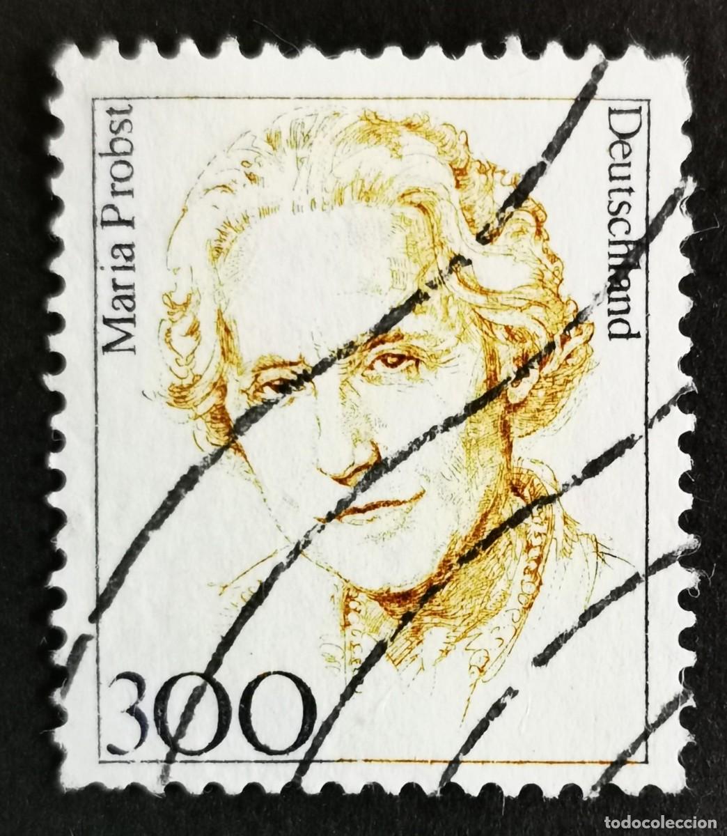Sellos: Sello Alemania R. Federal 1997, Mujeres alemanas: Mar&iacute;a Probst (1902-1967), 300 Pf. Michel: DE 1956