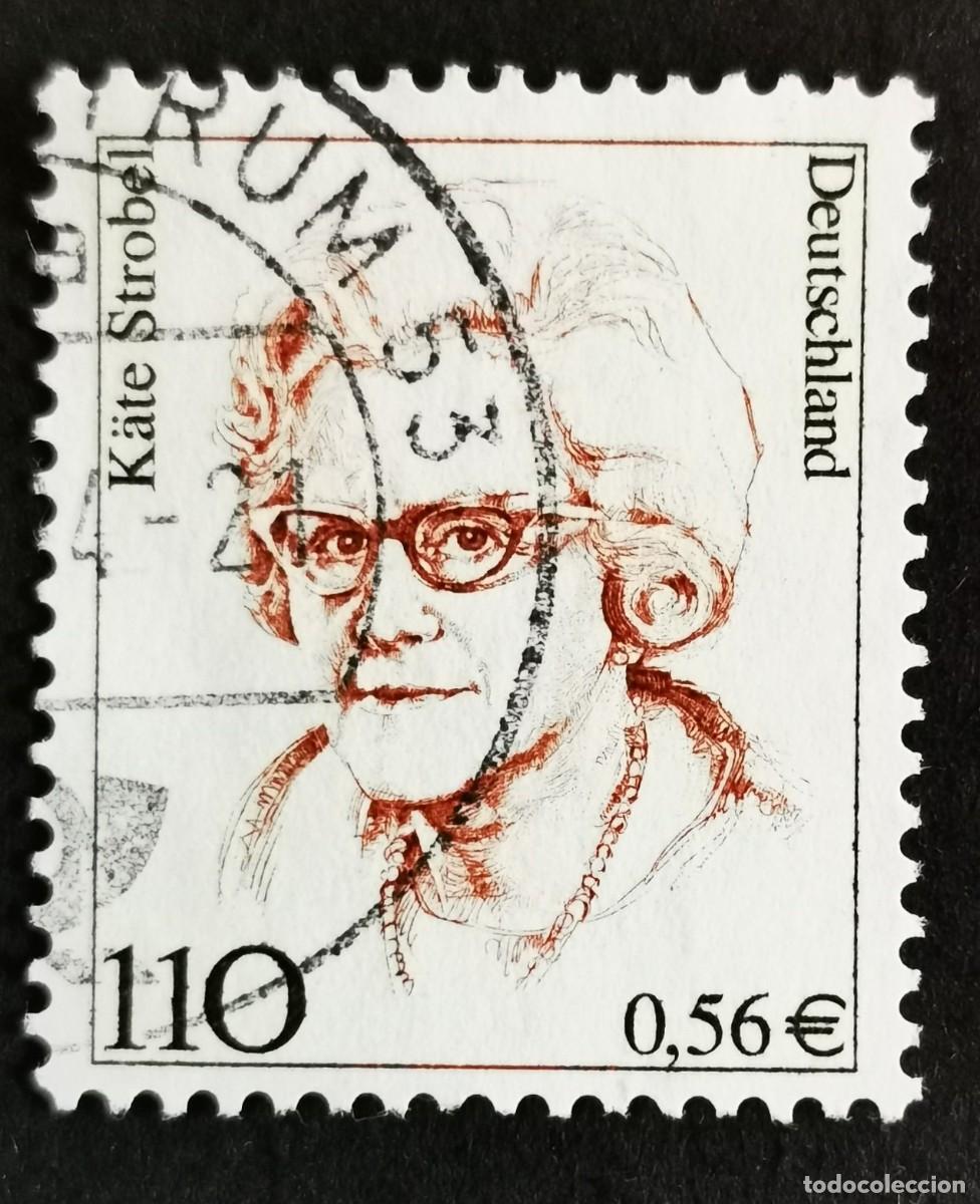 Sellos: Sello Alemania R. Federal 2000, Mujeres alemanas: K&auml;te Strobel (1907-1996), 110 Pf. Michel: DE 2150