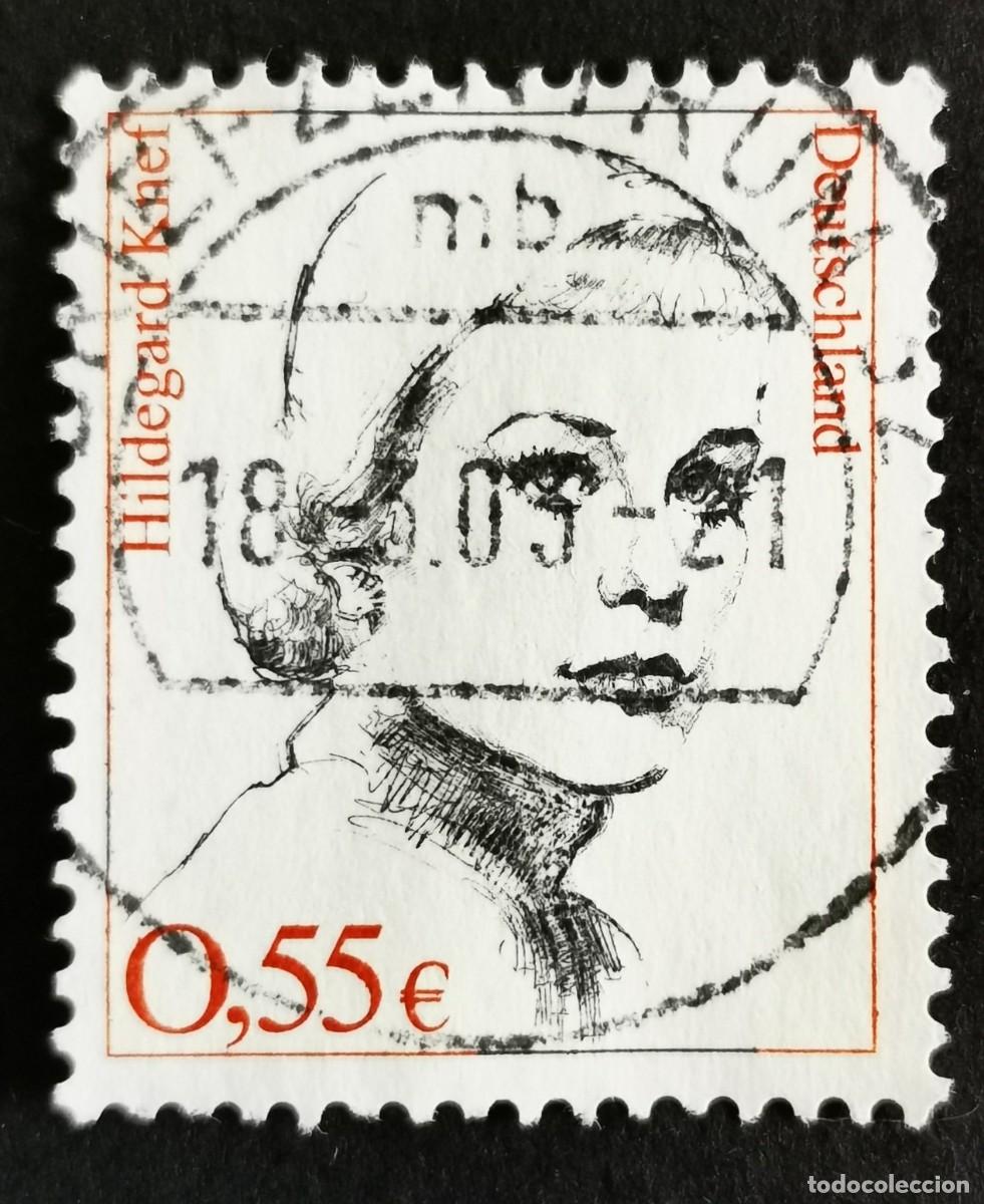 Sellos: Sello Alemania R. Federal 2002, Mujeres alemanas: Hildegard Knef (1925-2002), 0,55 &euro; Michel: DE 2296