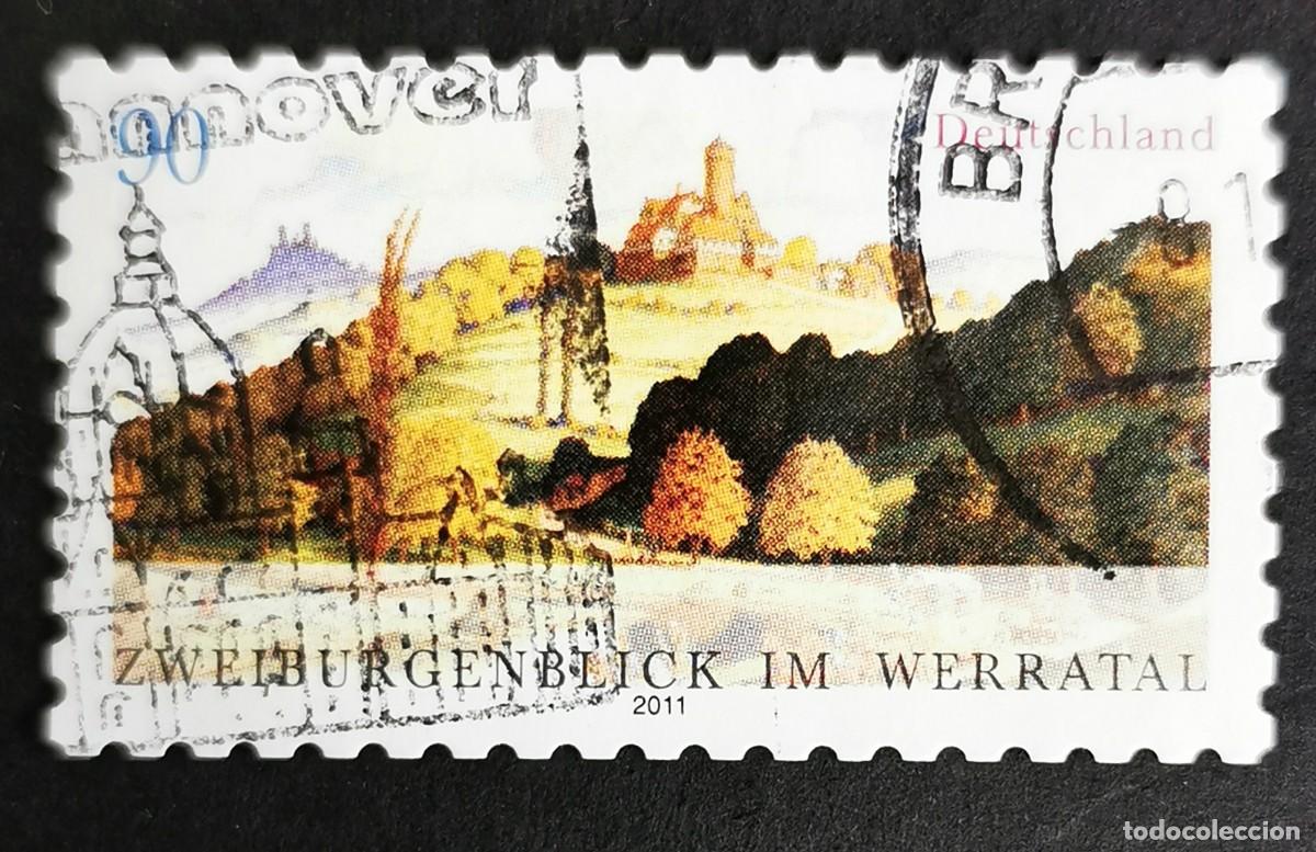 Sellos: Sello Alemania R.Federal 2011, Vista de dos castillos en el valle de Werra, 90 ct Michel: DE 2847
