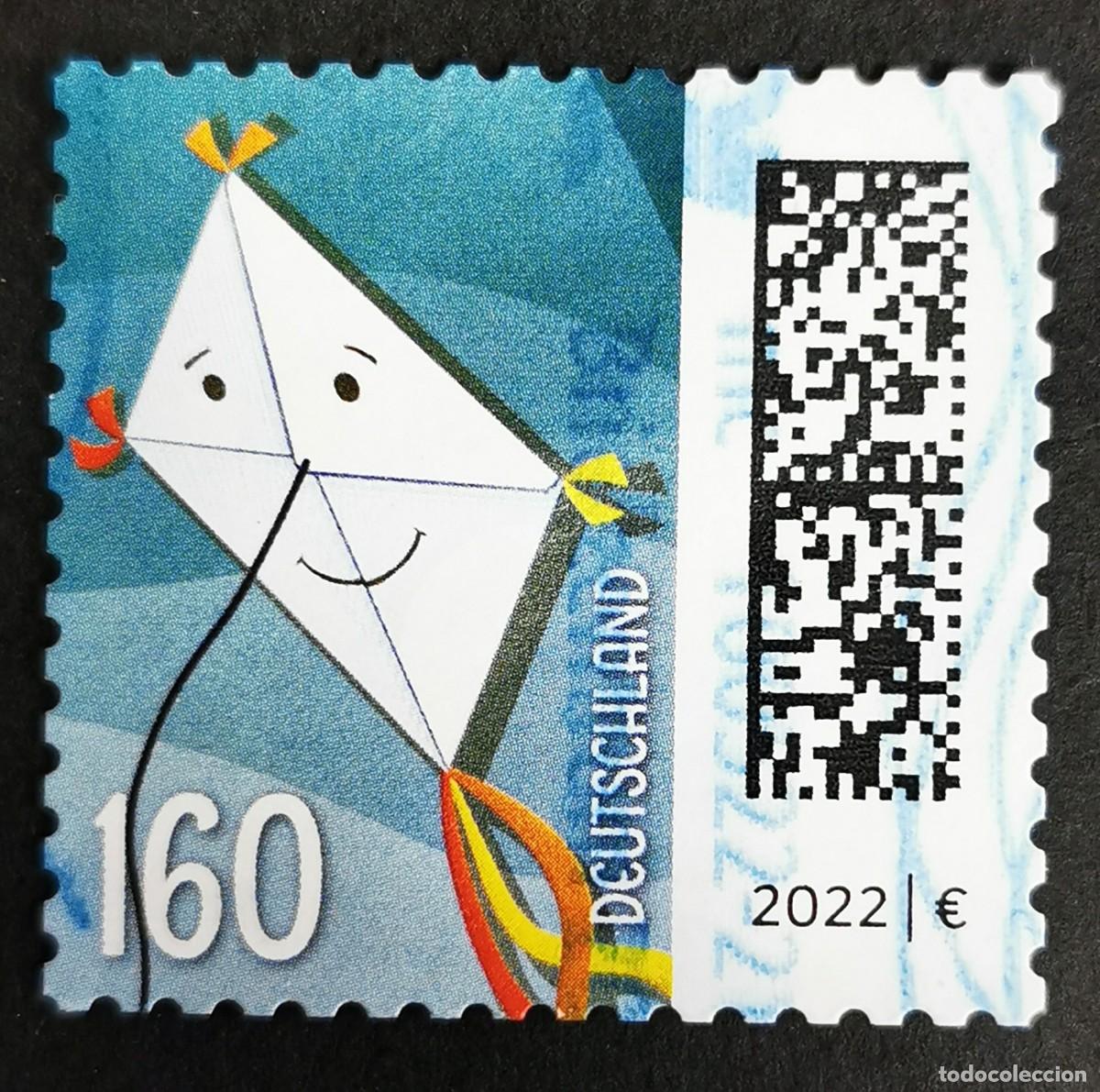 Sellos: Sello Alemania R.Federal 2021, Letras como cometas, 160 ct Michel: DE 3654I