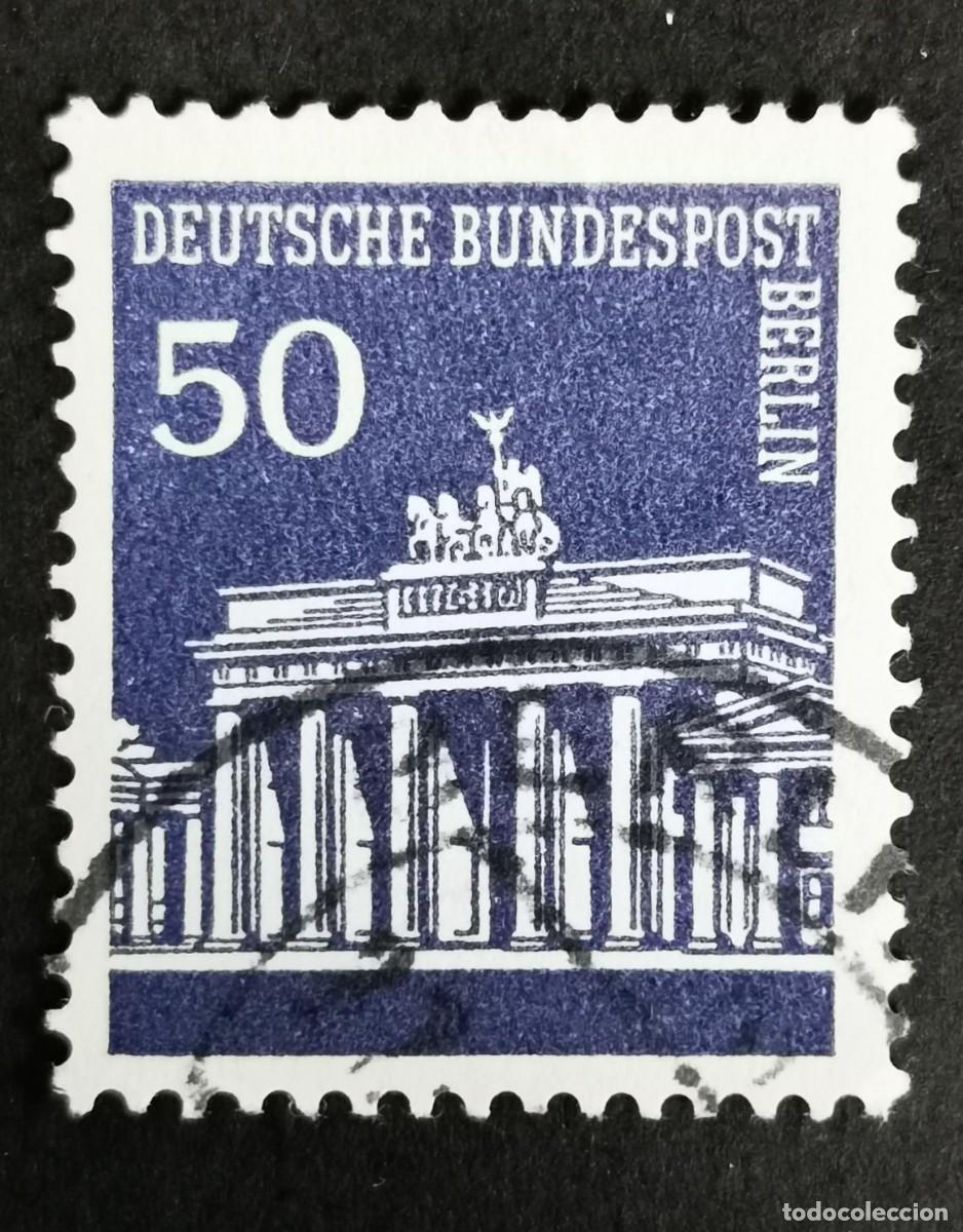 Sellos: Sello Alemania Berl&iacute;n 1966, Puerta de Brandeburgo, 50 Pf Michel: DE-BE 289