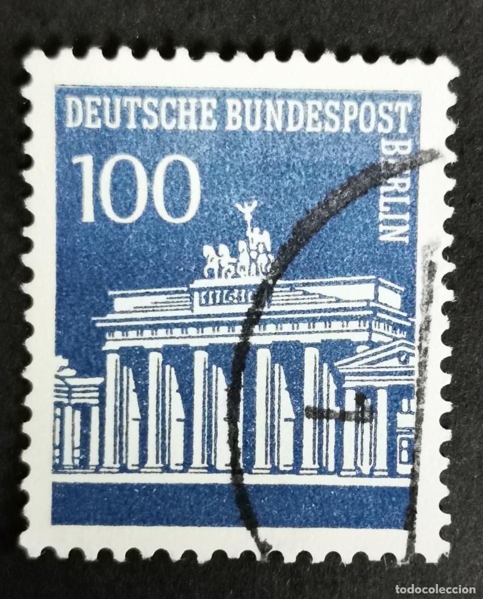 Sellos: Sello Alemania Berl&iacute;n 1967, Puerta de Brandeburgo, 100 Pf Michel: DE-BE 290