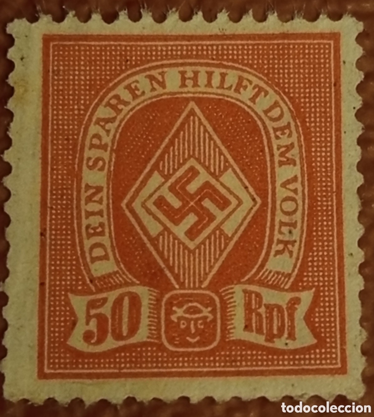 Sellos: Sello de Ahorro Alemania 50 Rpf &rdquo;Dein Sparen Hilft Dem Volk&rdquo; (~1938-1944) MH