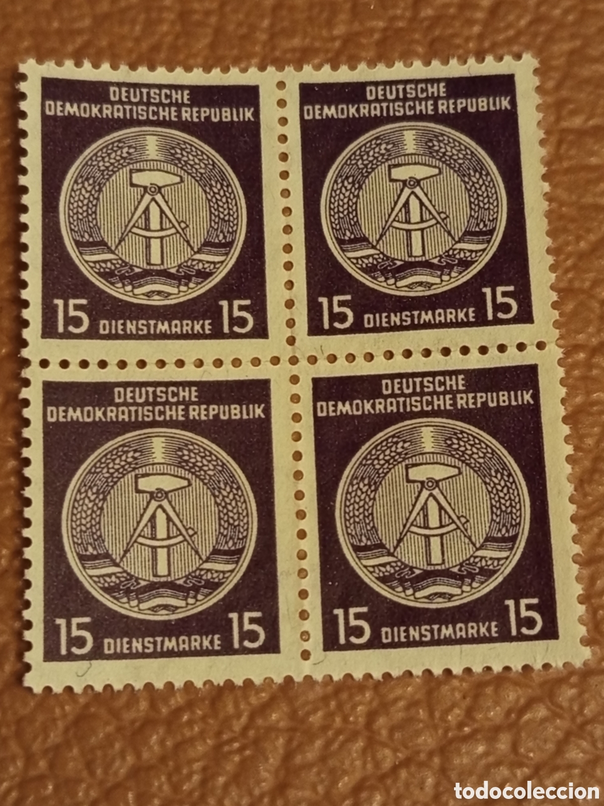Sellos: T&iacute;tulo: Bloque de 4 Alemania 5 RM Hindenburg 1934 MH (Michel 498 / Scott 414)