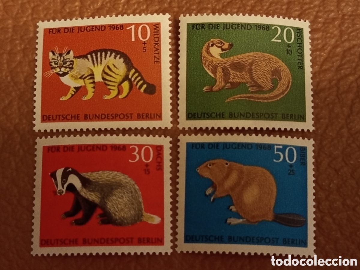 Sellos: Sellos Berl&iacute;n 1969 Michel 348-351 Ben&eacute;ficos Caballos Juguete