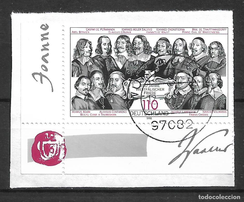 Sellos: alemania 1998 michel 1979 usado - 34/6