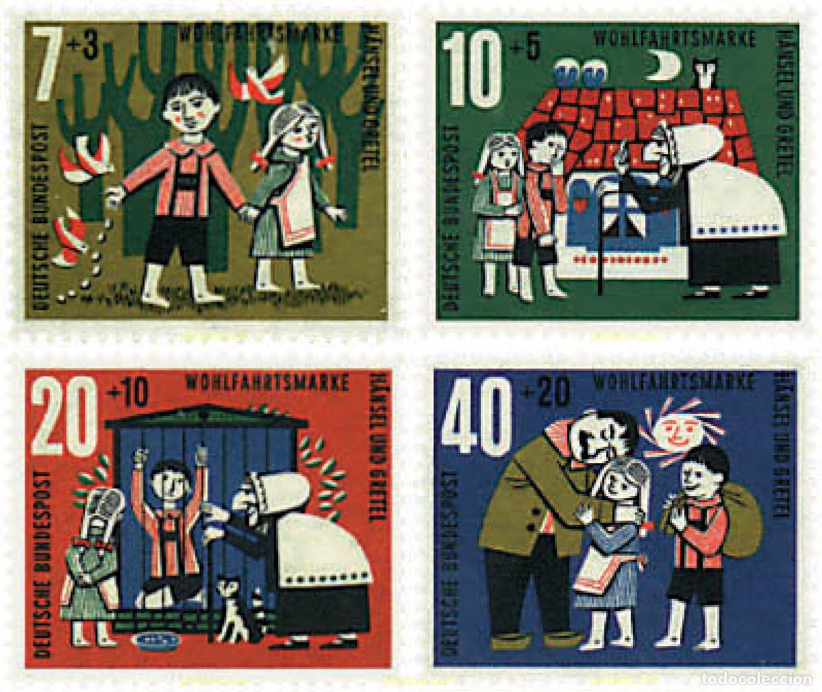Sellos: 64902 MNH ALEMANIA FEDERAL 1961 CUENTO DE LOS HERMANOS GRIMM