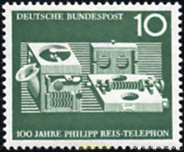 Sellos: 150081 MNH ALEMANIA FEDERAL 1961 CENTENARIO DEL TELEFONO